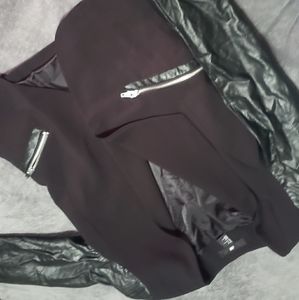 H&M Faux Leather Sleeve Jacket - Size 8 - like new